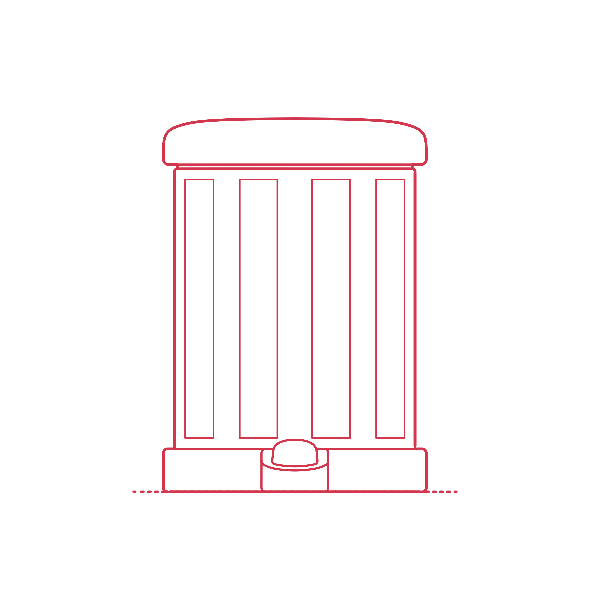 Objects Bathroom Trash Cans Ikea Toftan Trash Can Outline Svg Vector Free Vectors